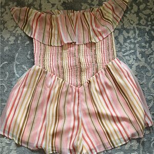 Women’s Pink and Gold trendy romper